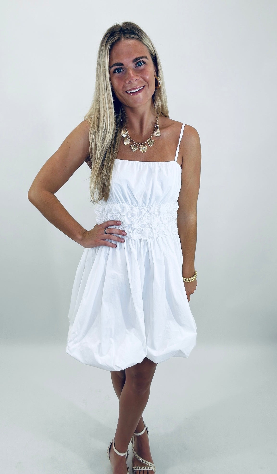 Bring on the Bubbly Dress (white)