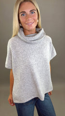 Soho Cowl Top (light grey)