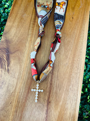 Pearled Path Scarf Necklace