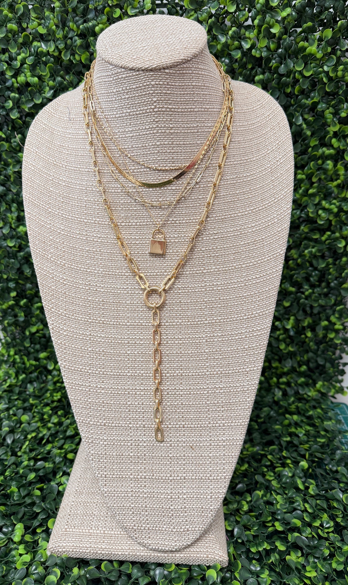 Lock & Layer Necklace