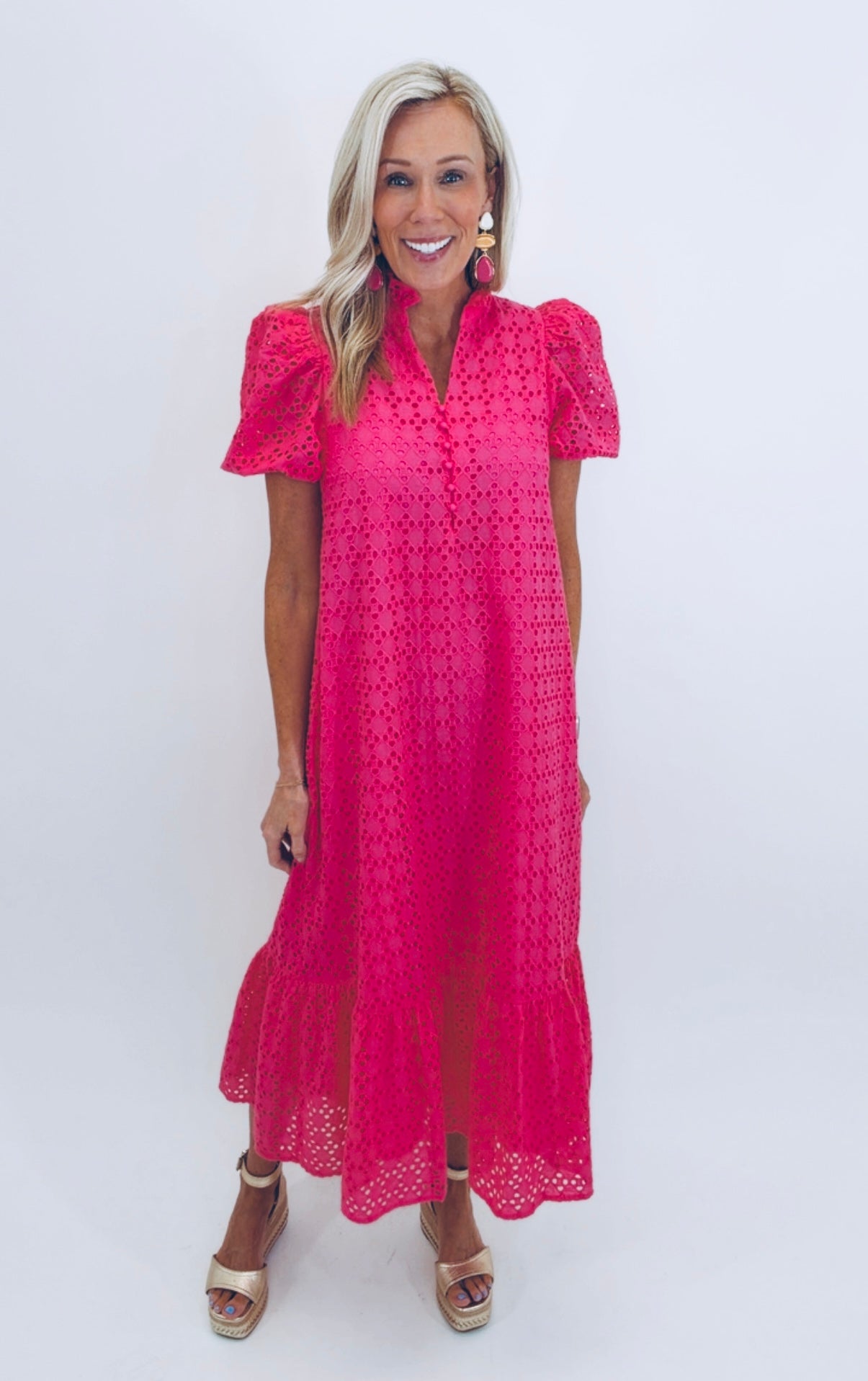 Easy Elegance Dress (hot pink)