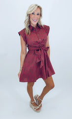First Impression Dress (brown/fuchsia)