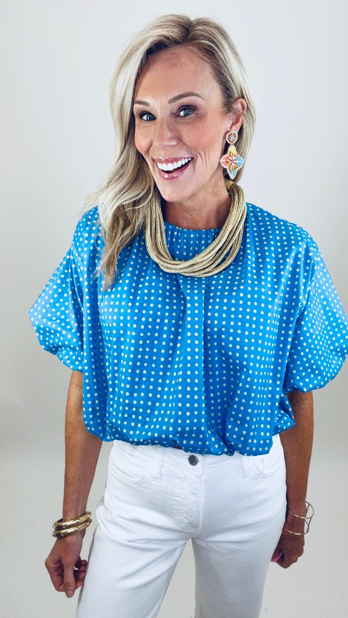 Seeing Spots Top (blue)