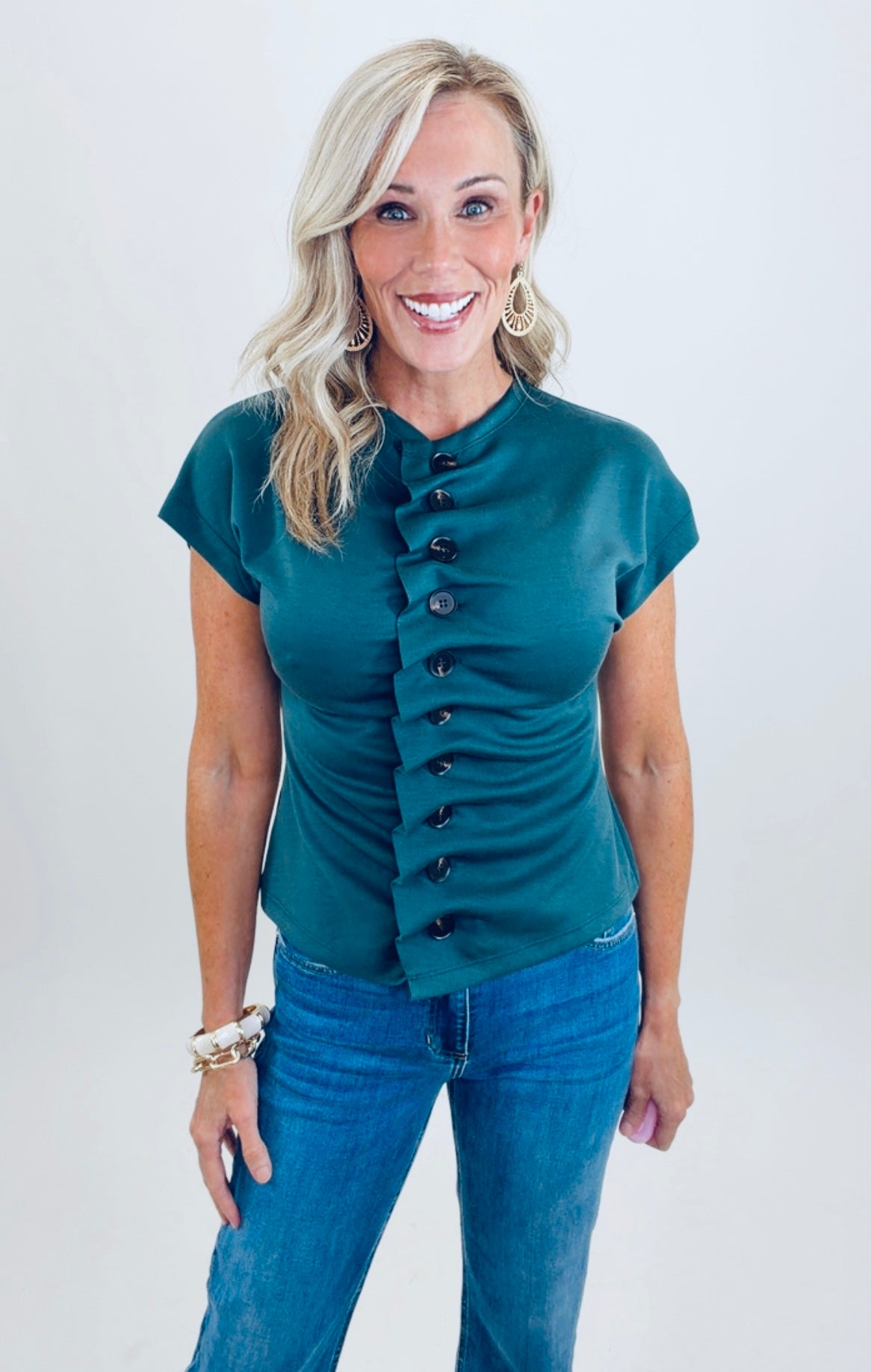 Poised Perfection Top (green)