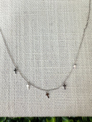 Tiny Cross Necklace (silver)