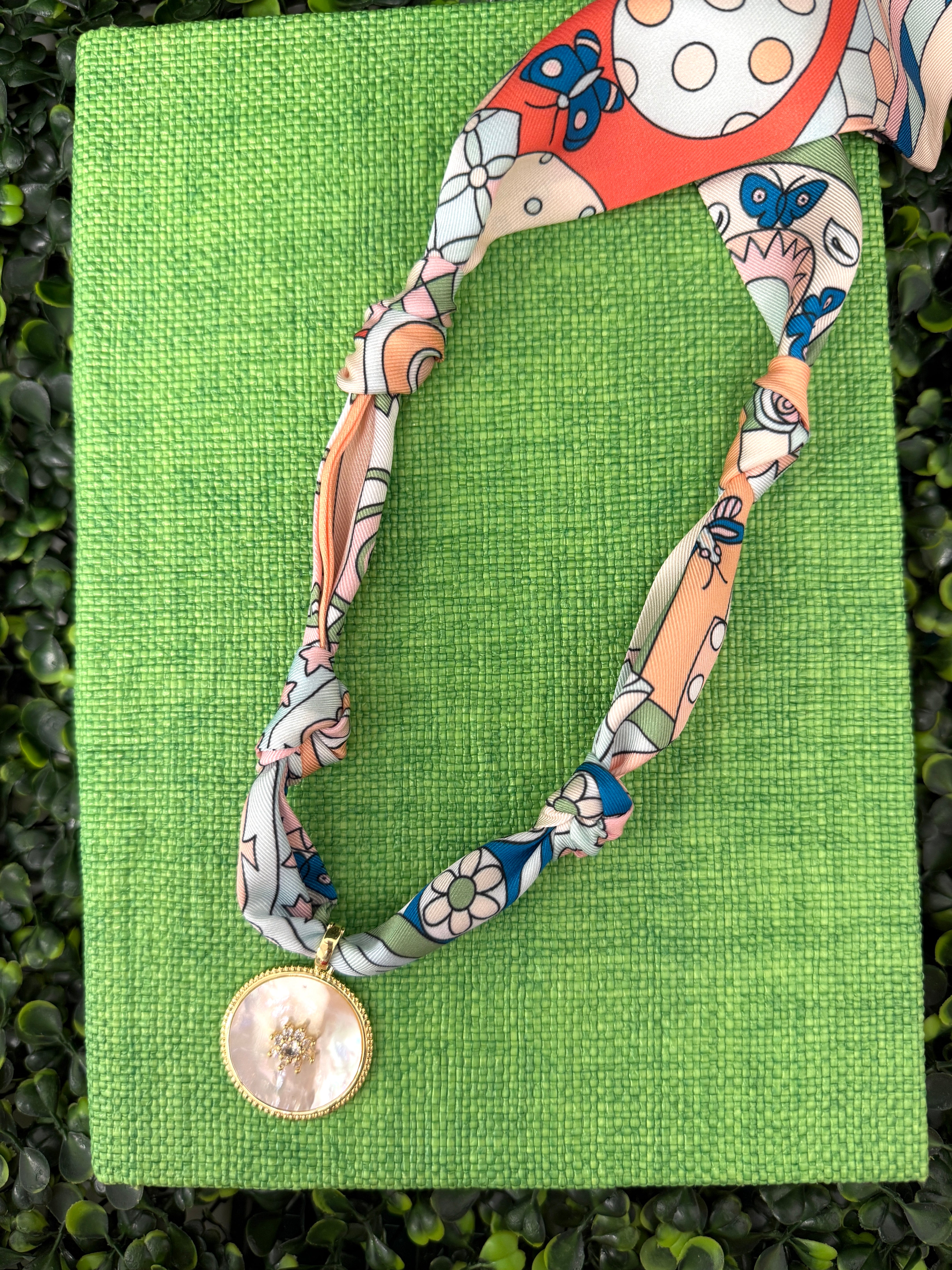Stardust Bloom Scarf Necklace