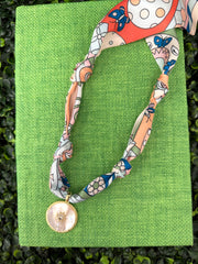 Stardust Bloom Scarf Necklace