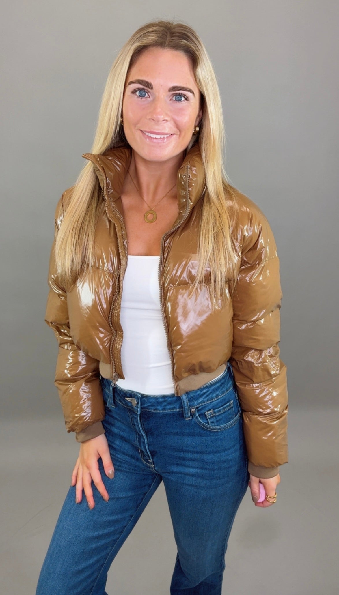 High Gloss Puffer Jacket