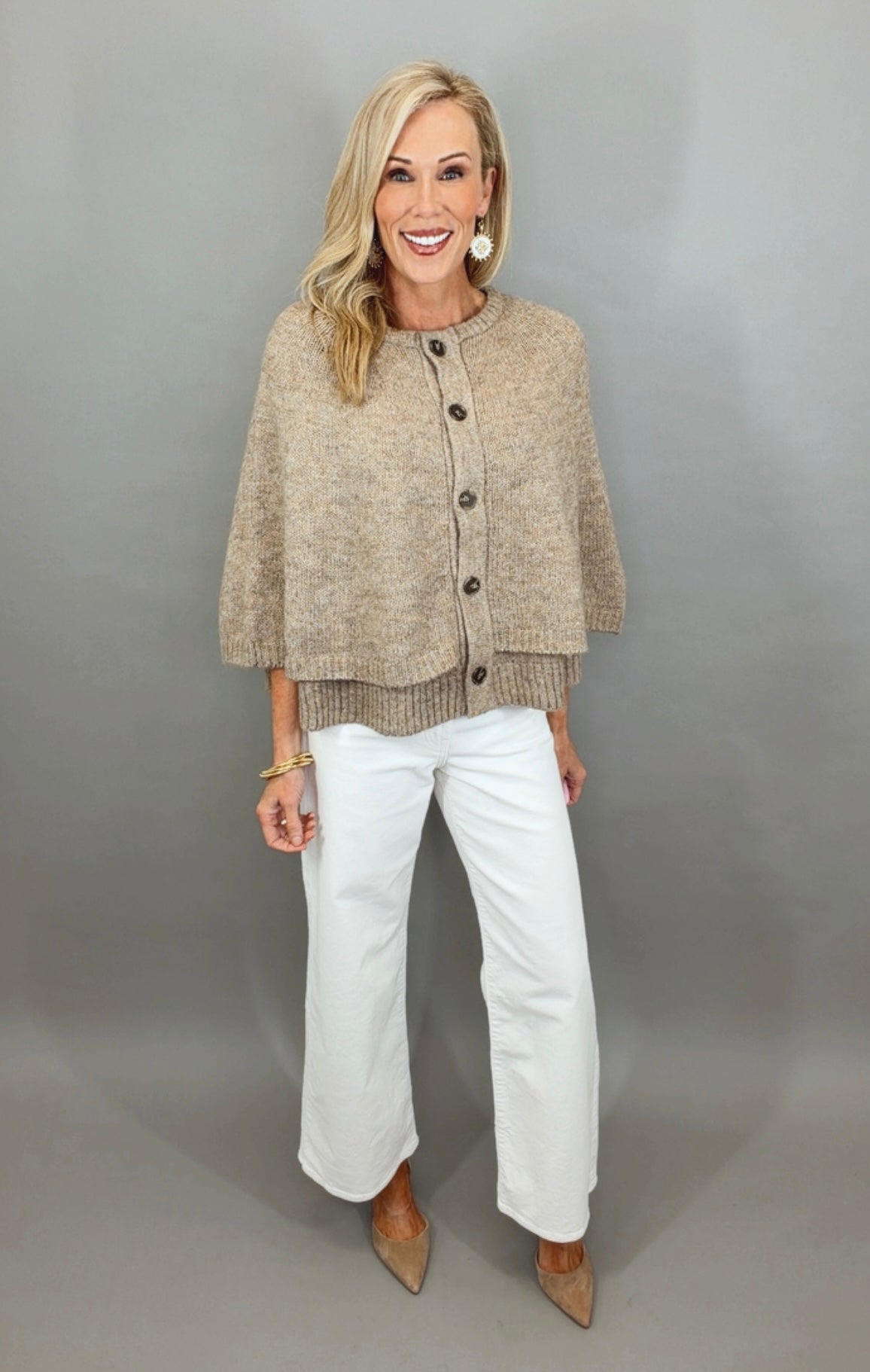Cape Escape Cardigan (taupe)