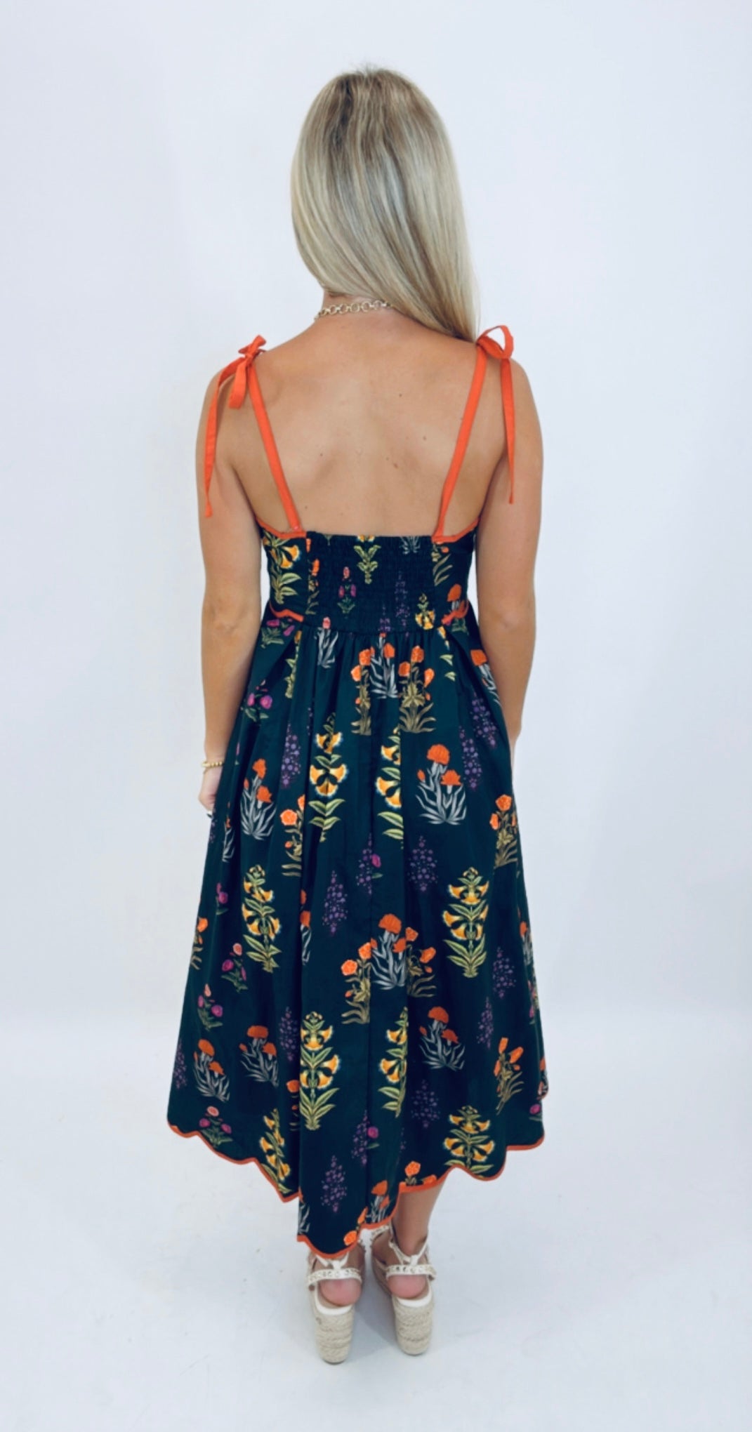 Flora Vista Dress (black)