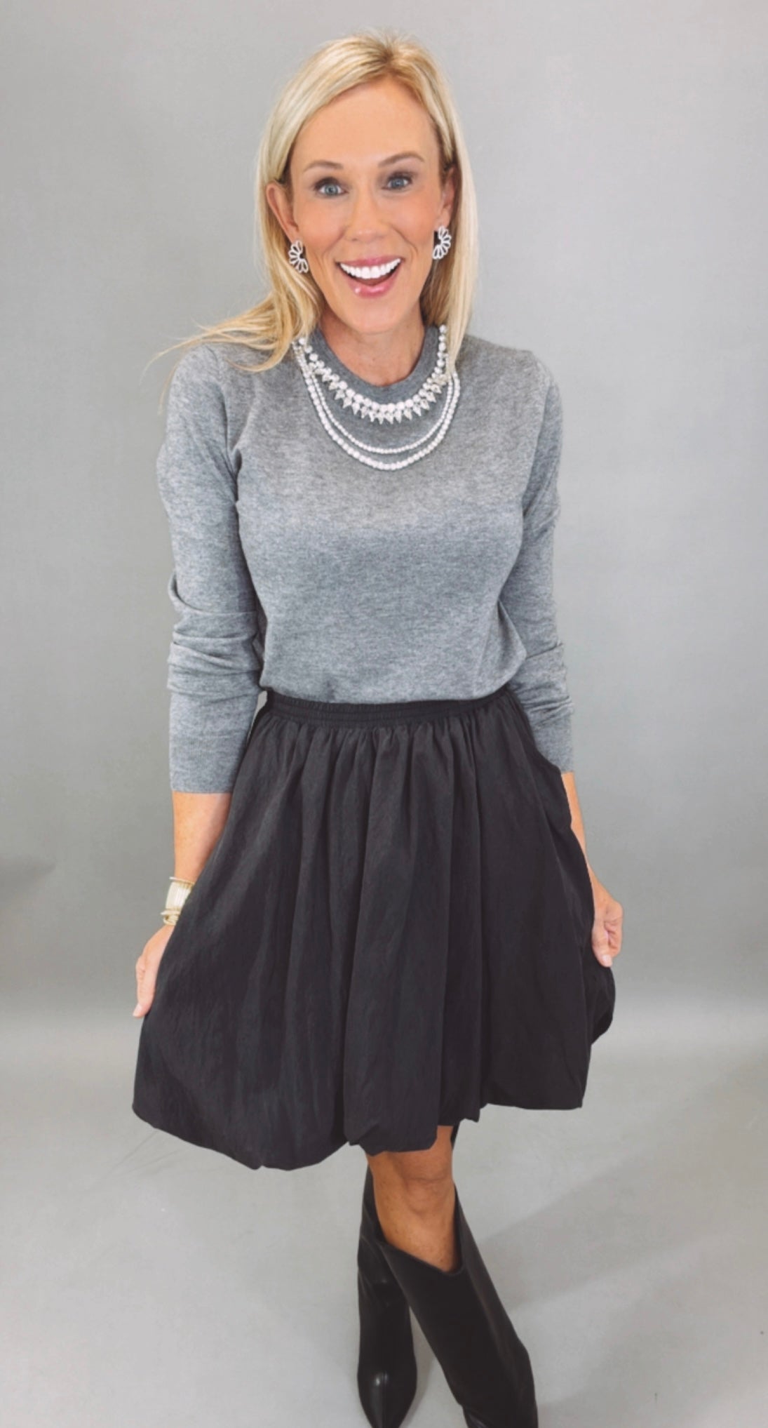 Bubble Bliss Skirt (black)