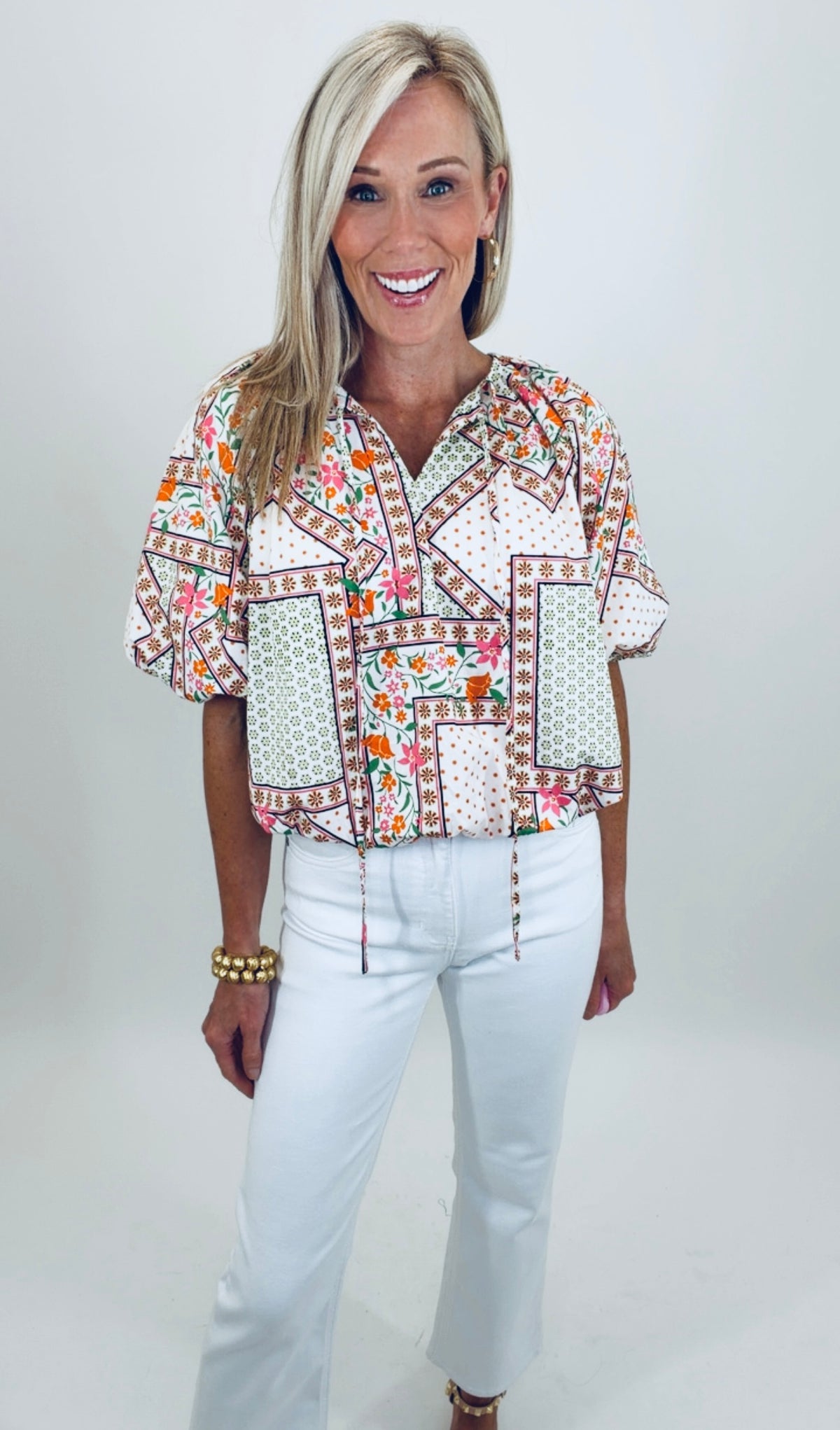 Mosaic Bloom Top