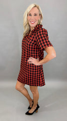 Timeless Tweed Dress (red)