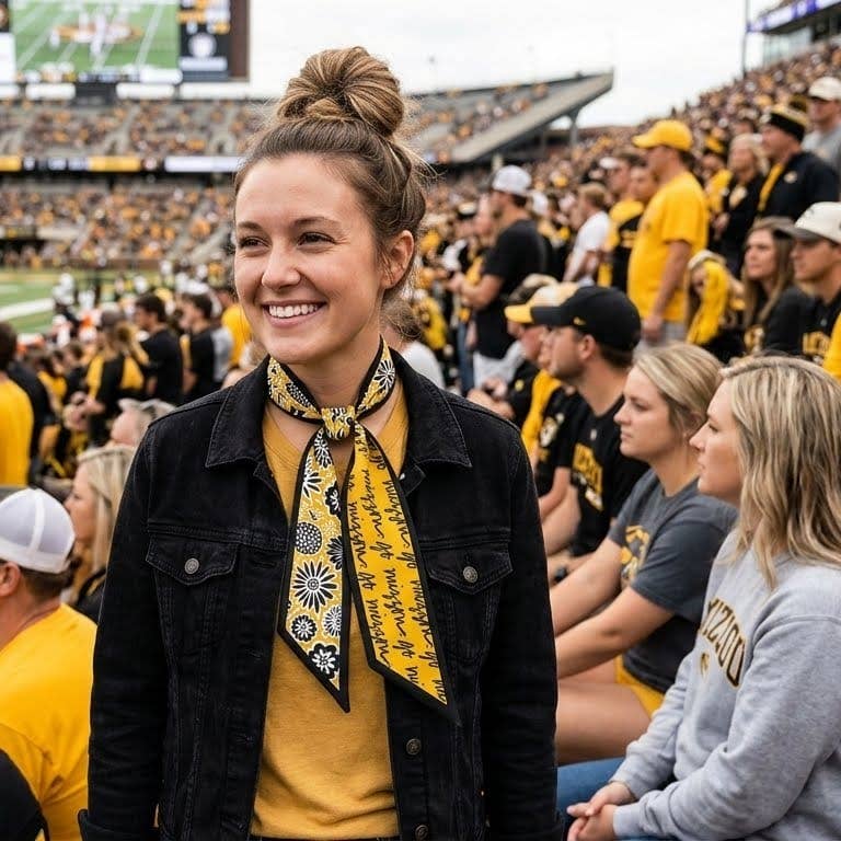 Mizzou Tiger Skinny Scarf