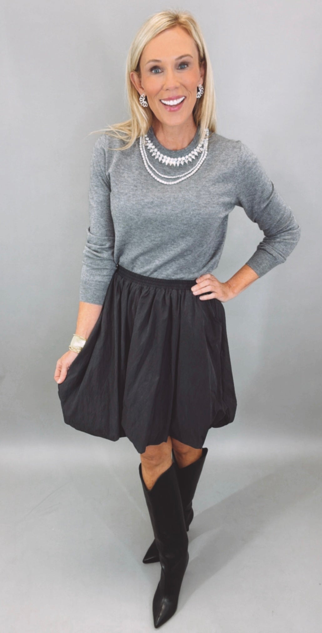 Bubble Bliss Skirt (black)