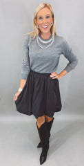 Bubble Bliss Skirt (black)