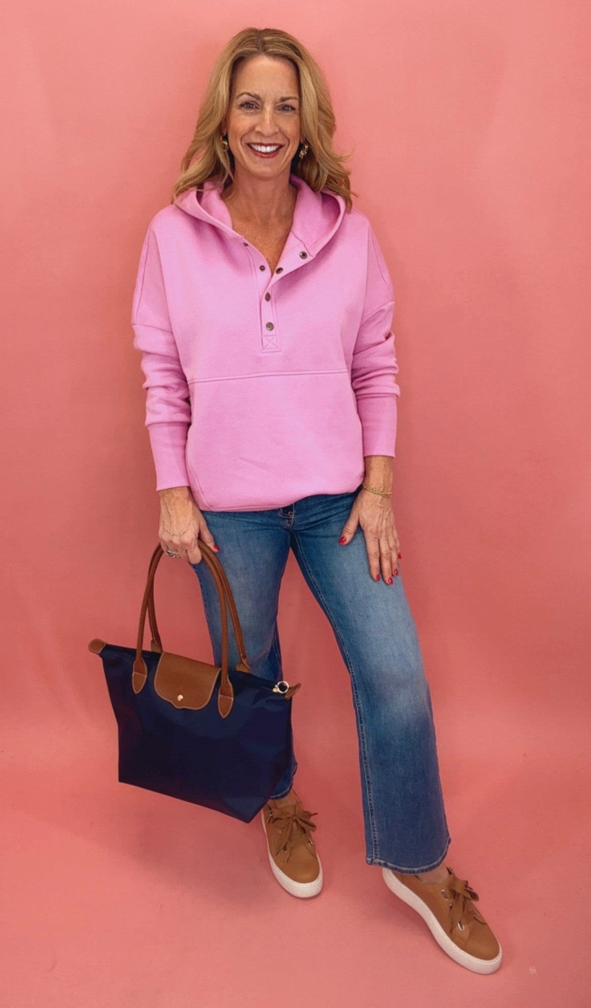 Easy Days Hoodie (bright mauve)