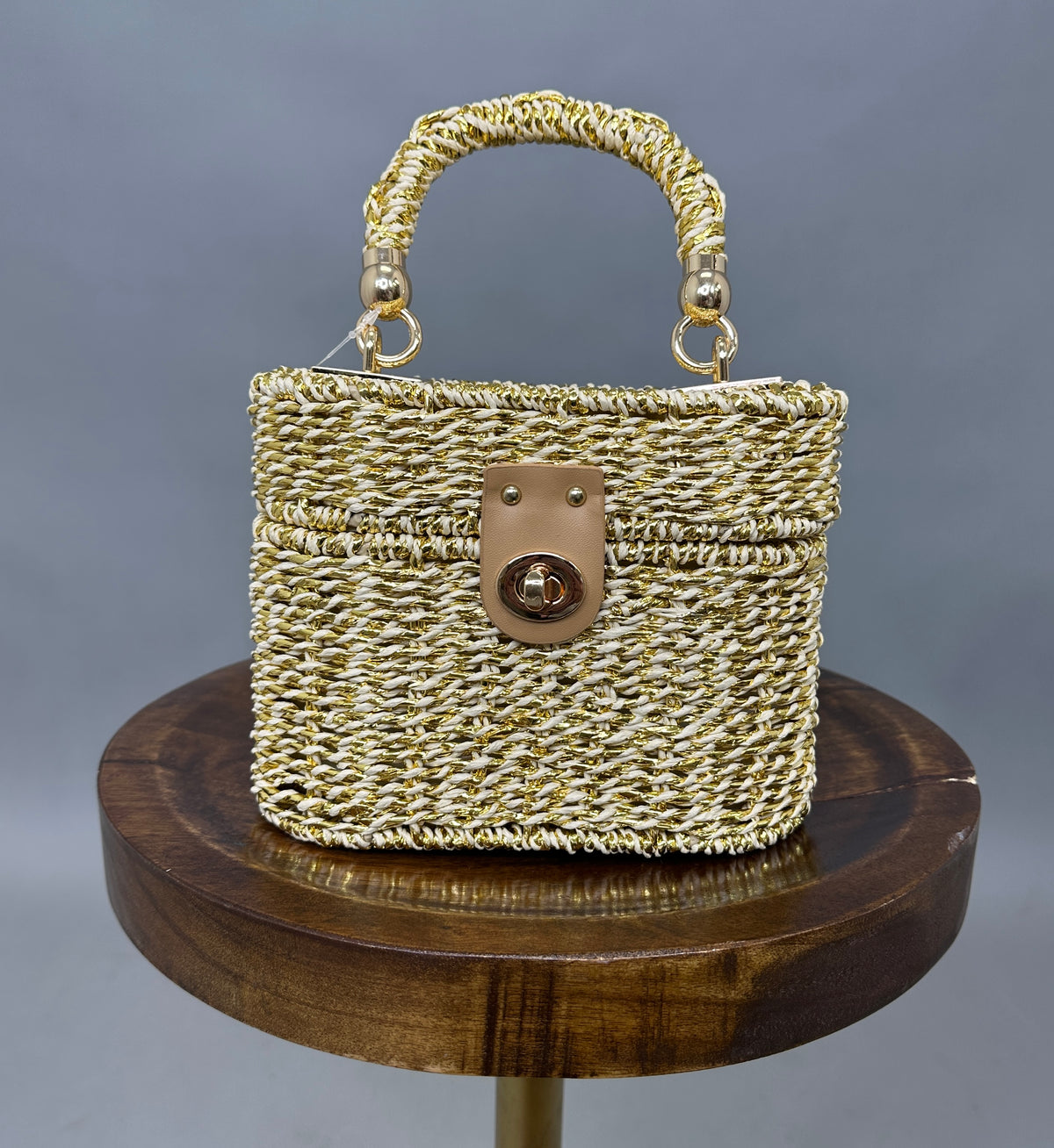 Goldie Straw Purse