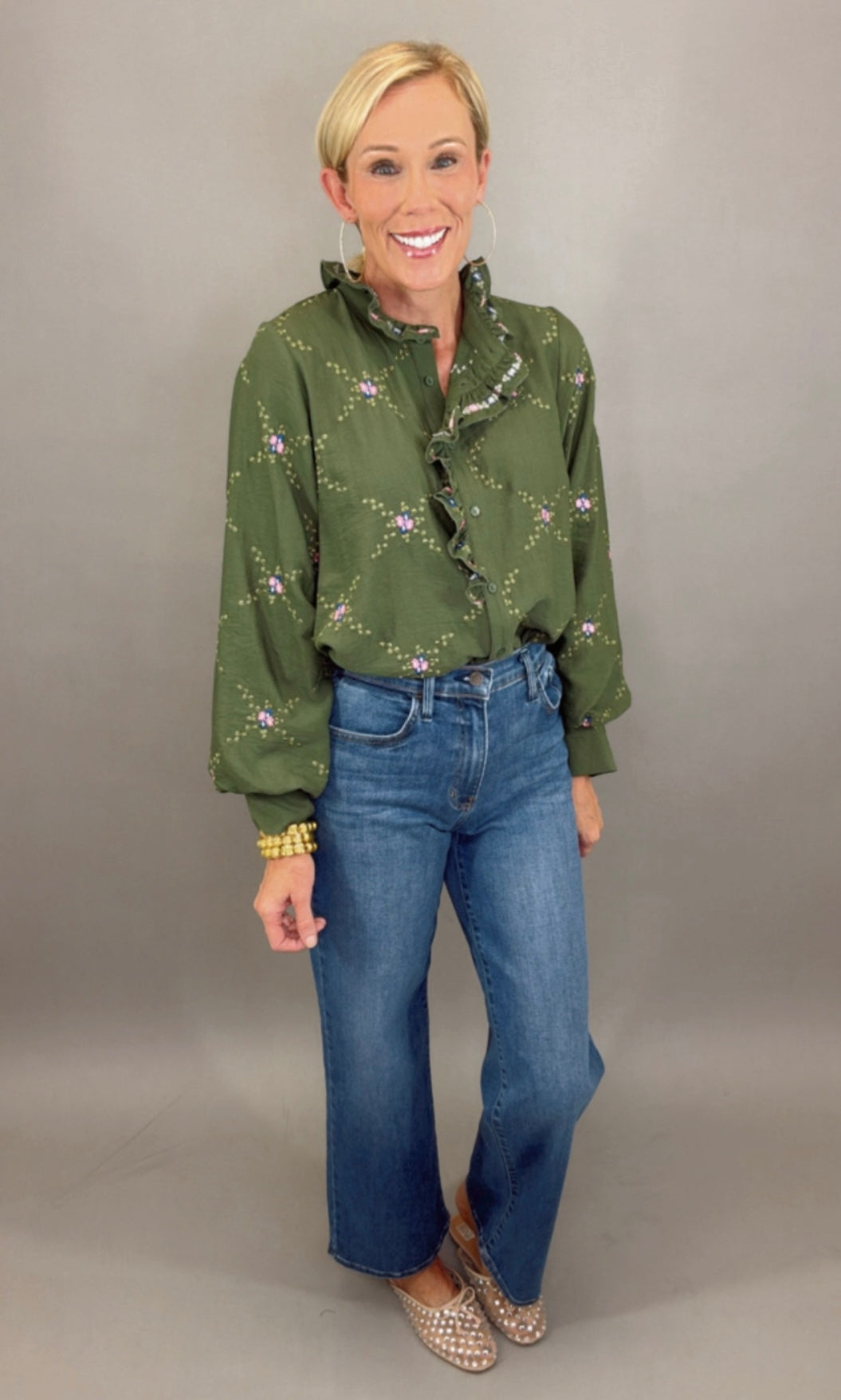 Blossom Hollow Top (olive)