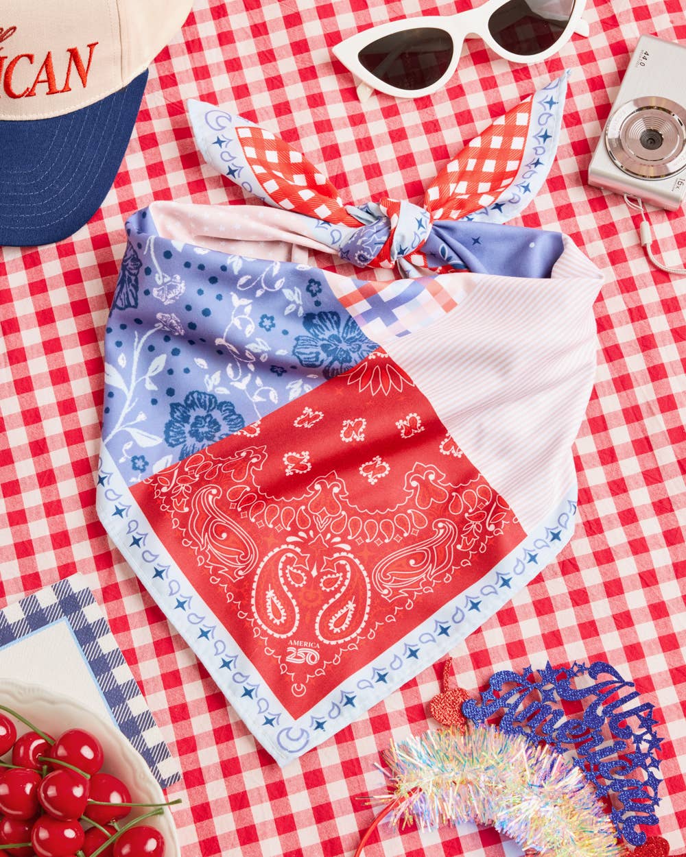 America 250 Patchwork Scarf