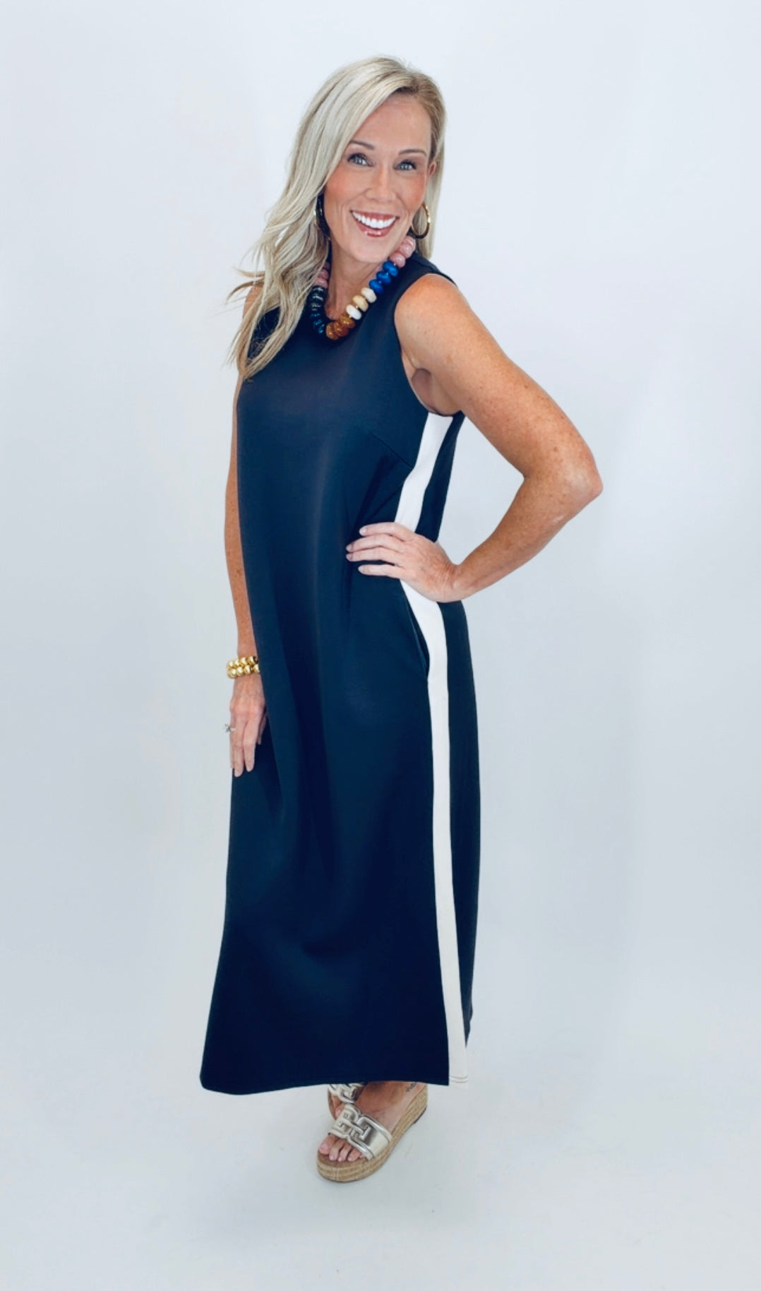 Side Hustle Dress (navy)