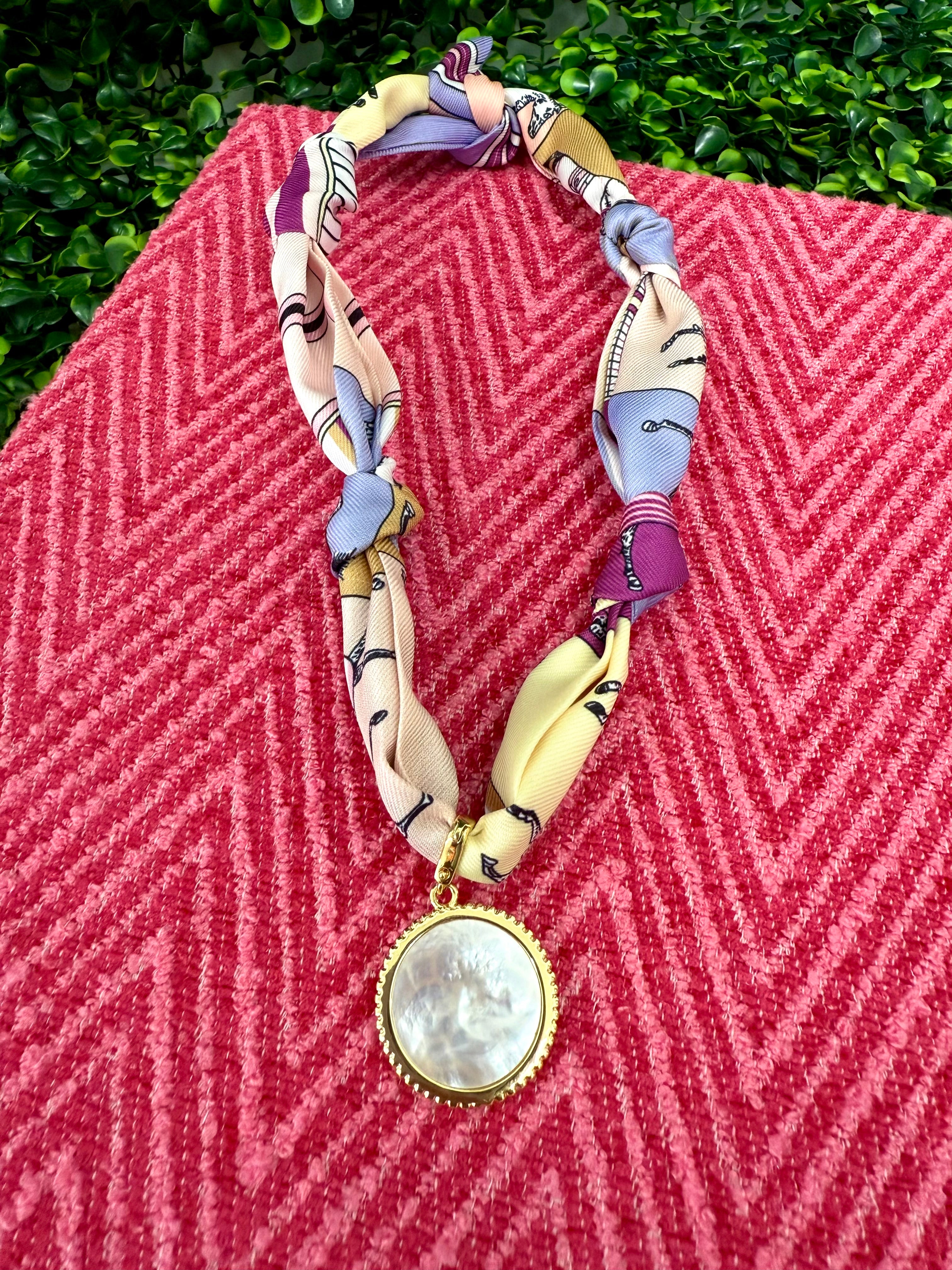 Carousel Coin Scarf Necklace