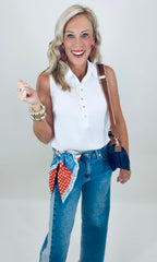 Blossom Button Top