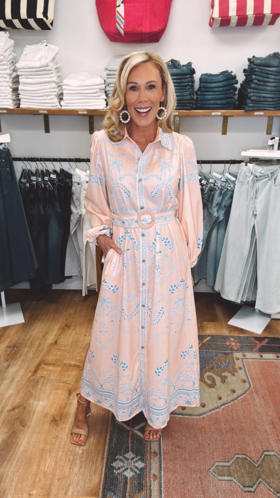 Palm Royale Dress (blue)