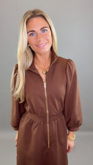 City Stroll Dress (brown)