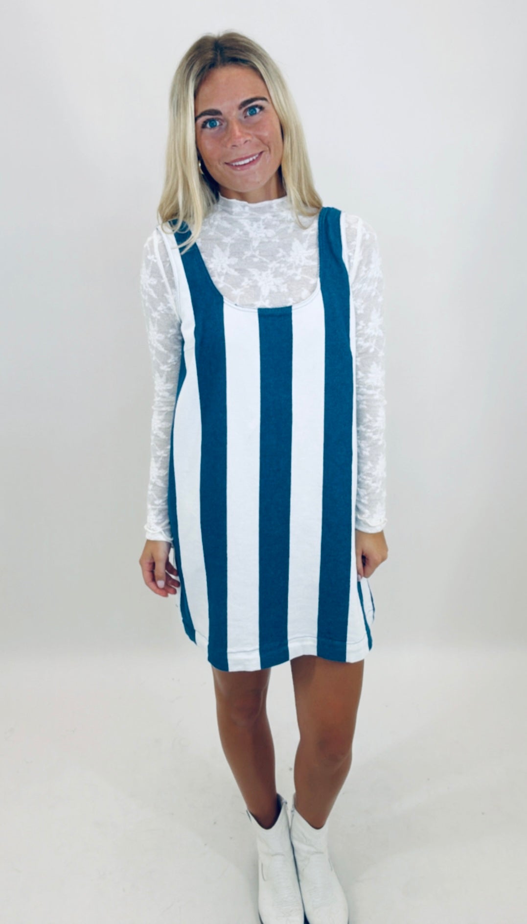 Heritage Stripe Dress (indigo)