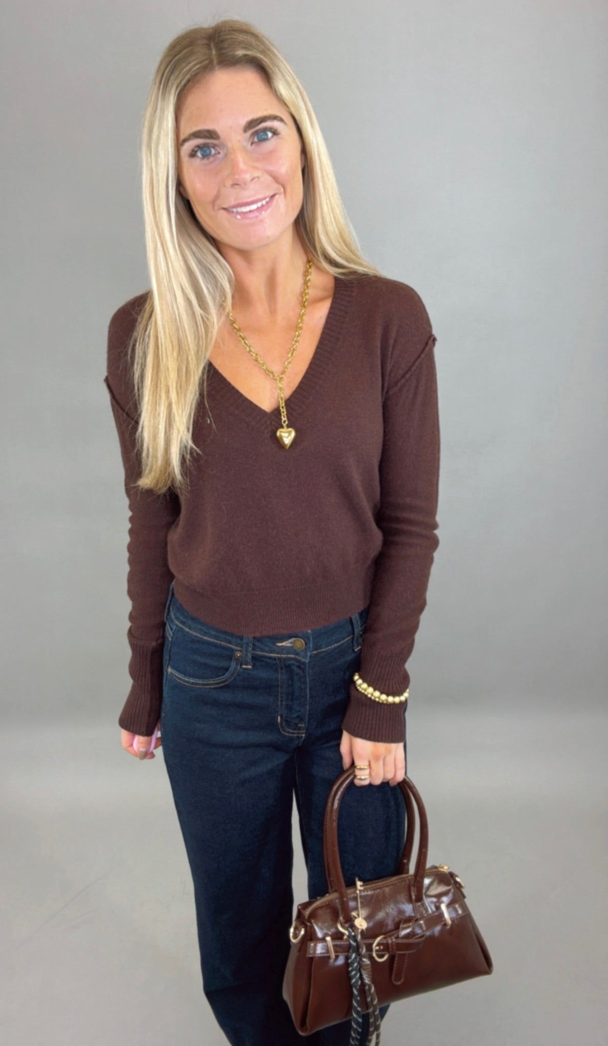 Chic Intentions Sweater (coffee bean)
