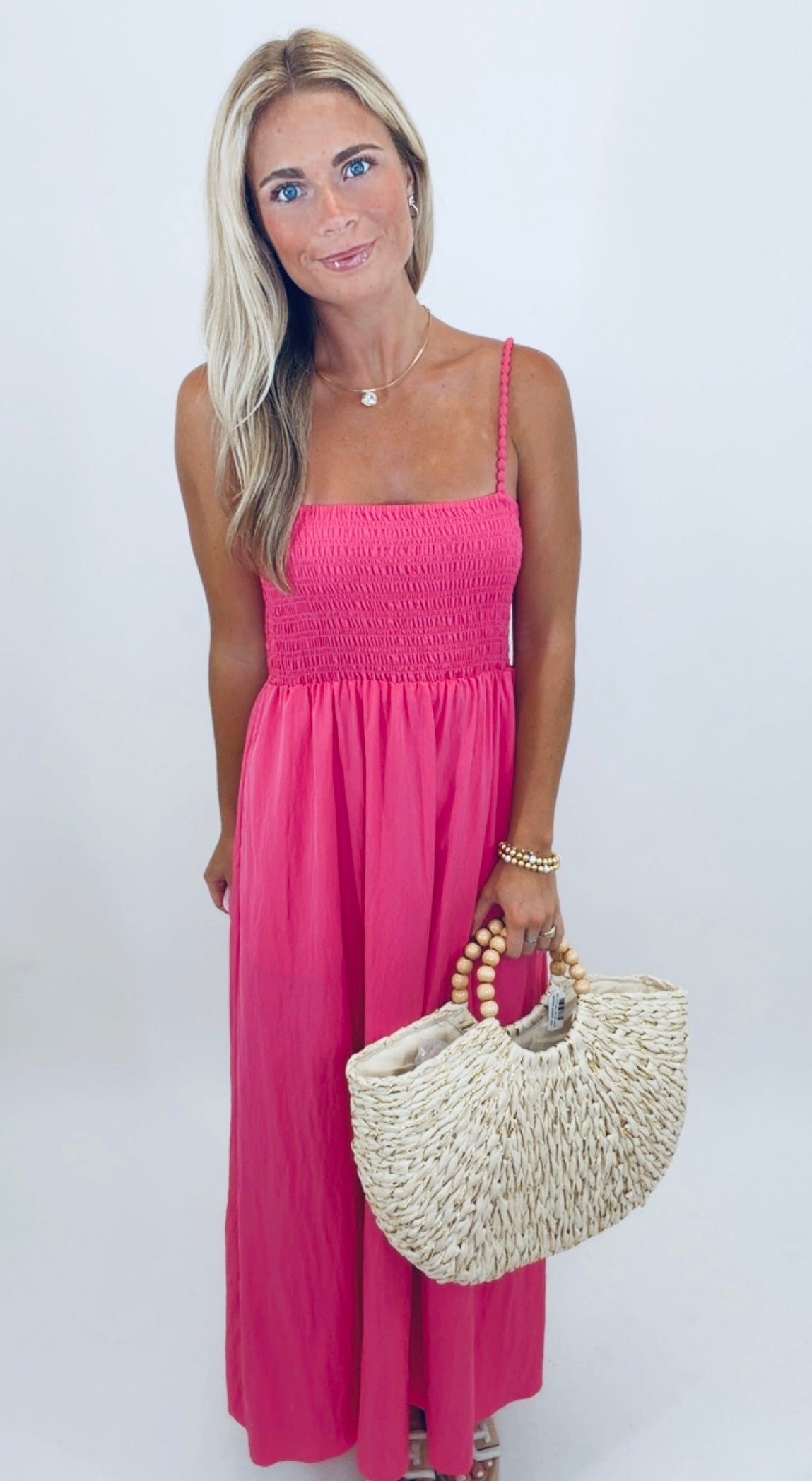 Weekend Wander Dress (hot pink)
