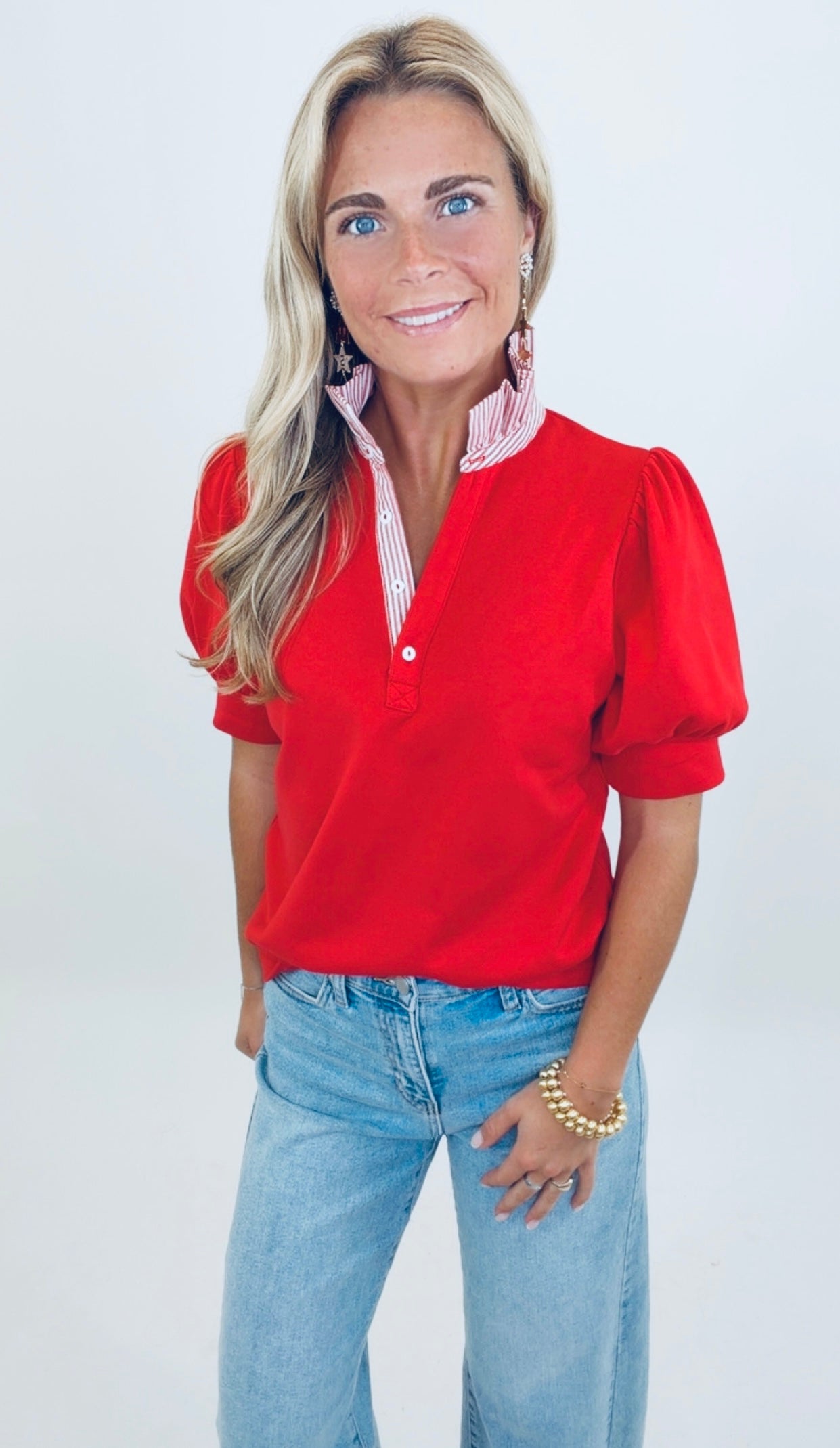 Prep Talk Top (red)