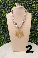 Tiger Time Scarf Necklace