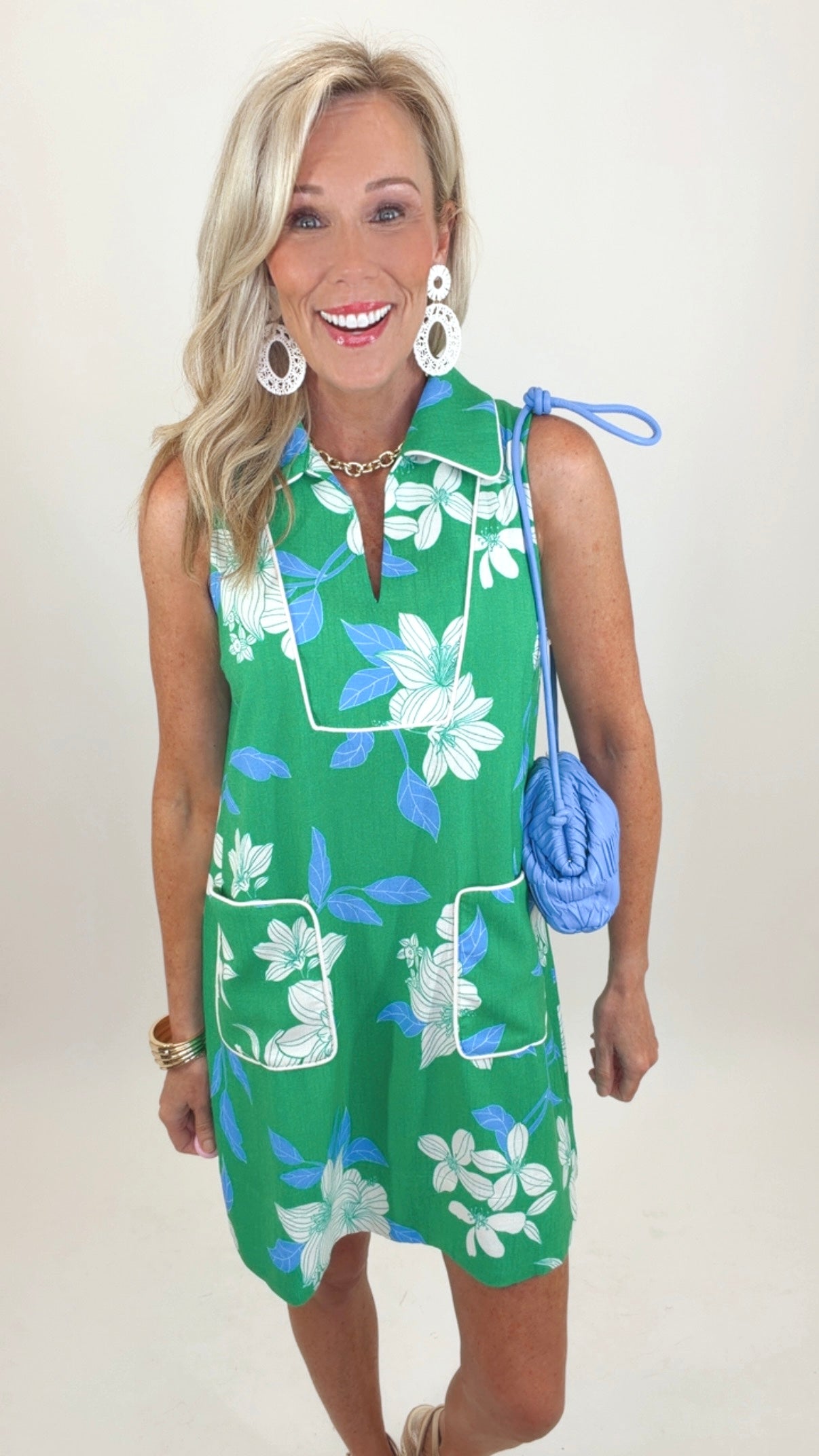 Social Hour Dress (green)