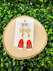 Santa Sips Earring