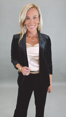 Savoy Velvet Blazer (black)