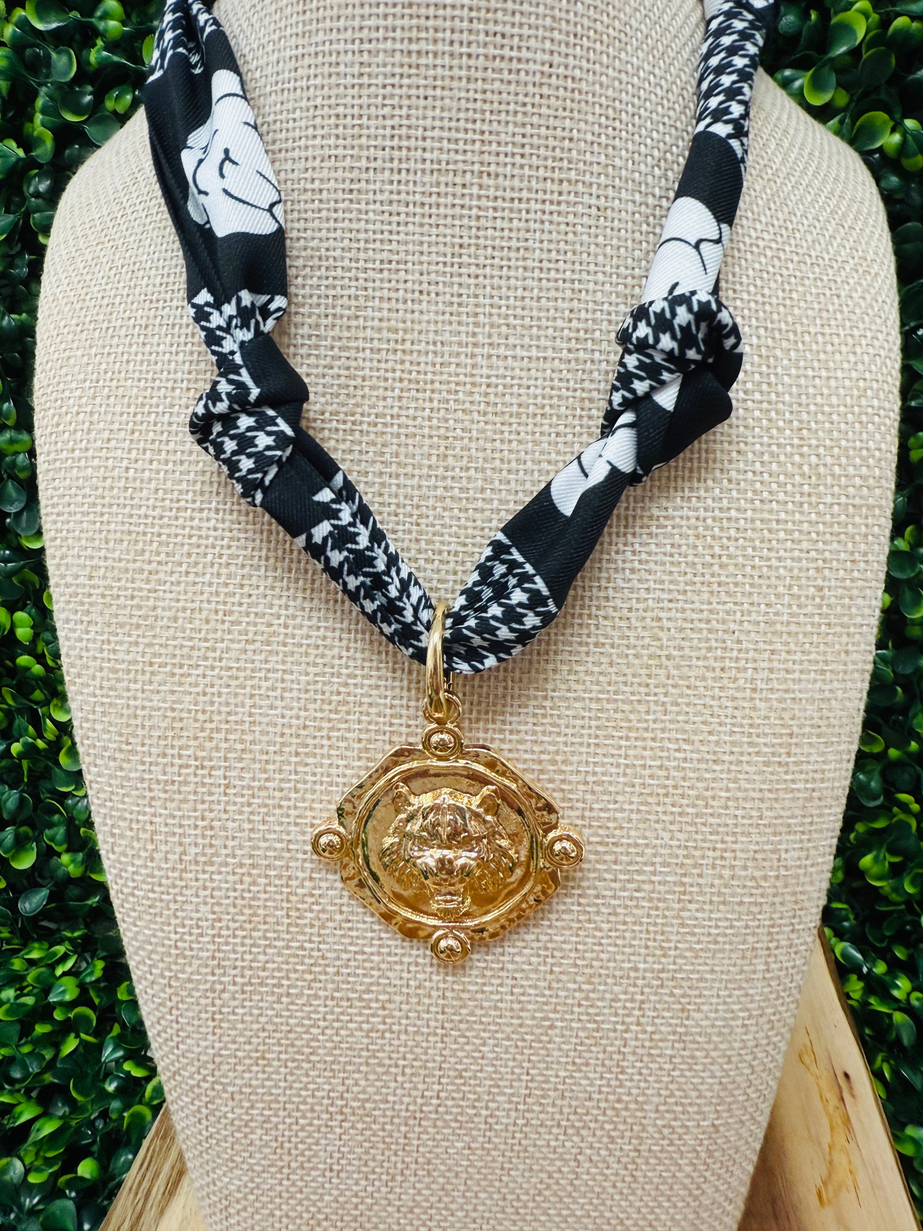 Tiger Time Scarf Necklace