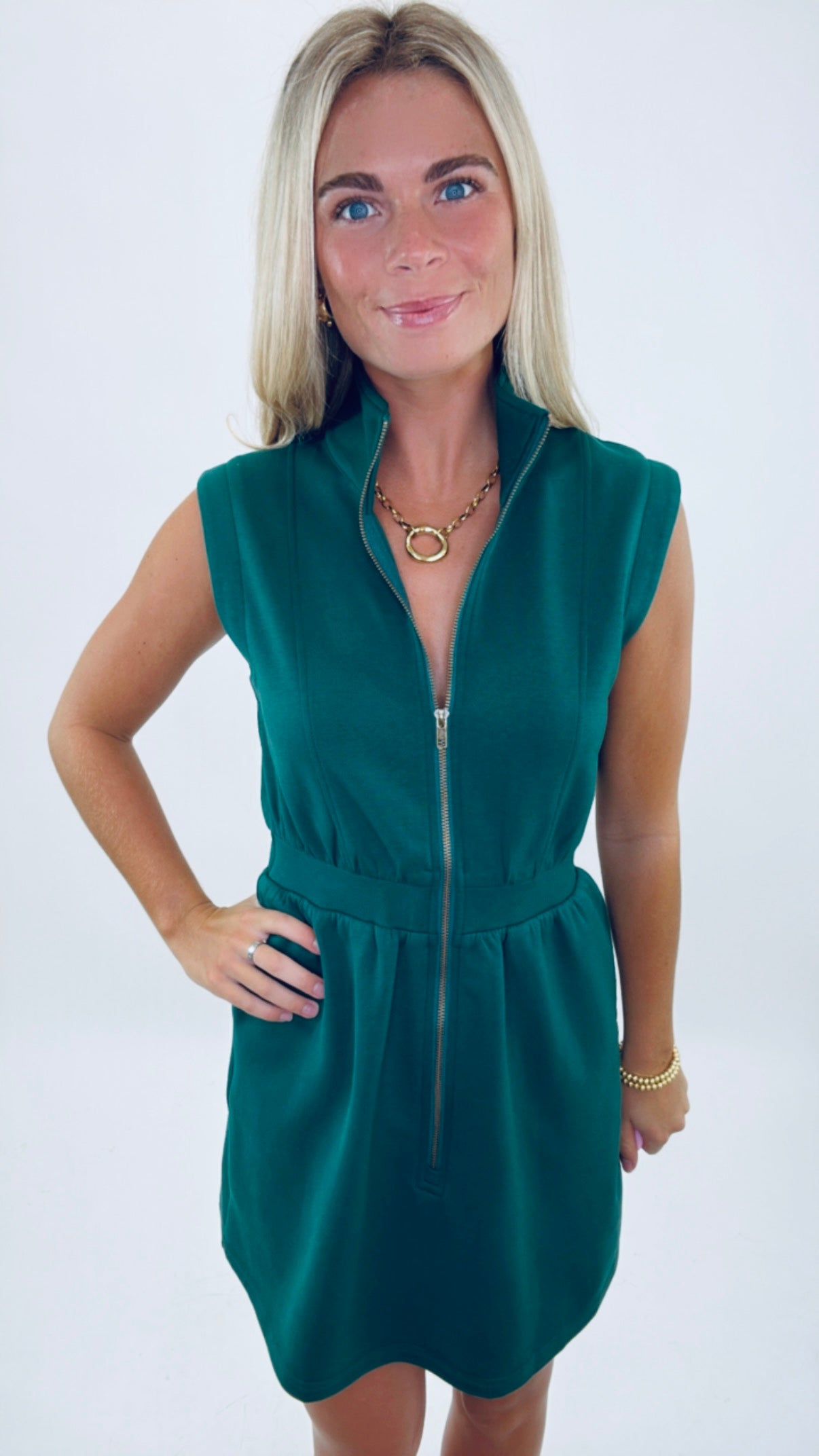 On the Go Zip Dress