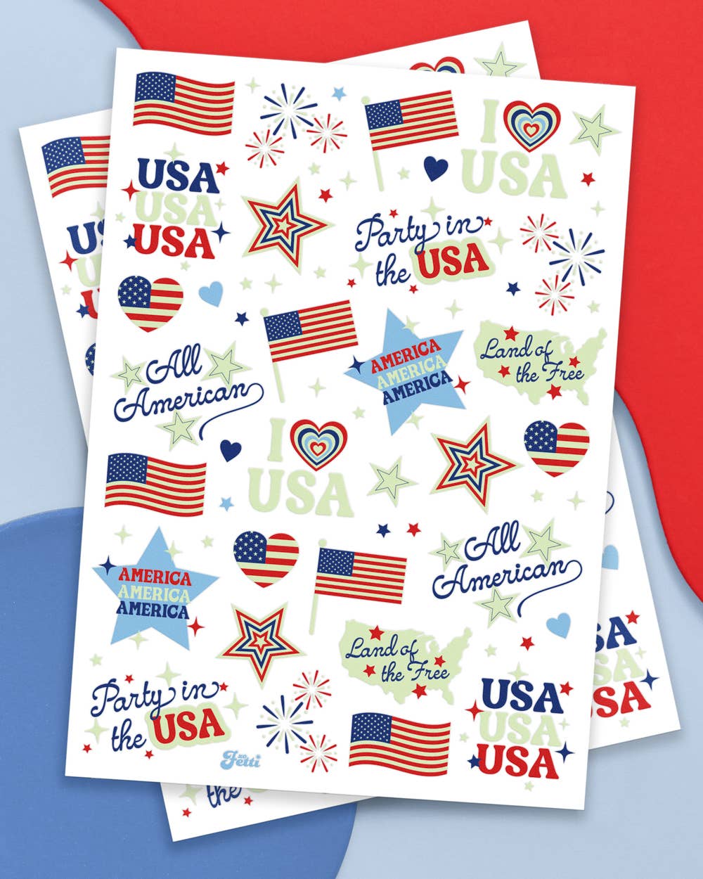 Party in the USA Glow Tattoos