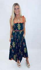 Flora Vista Dress (black)