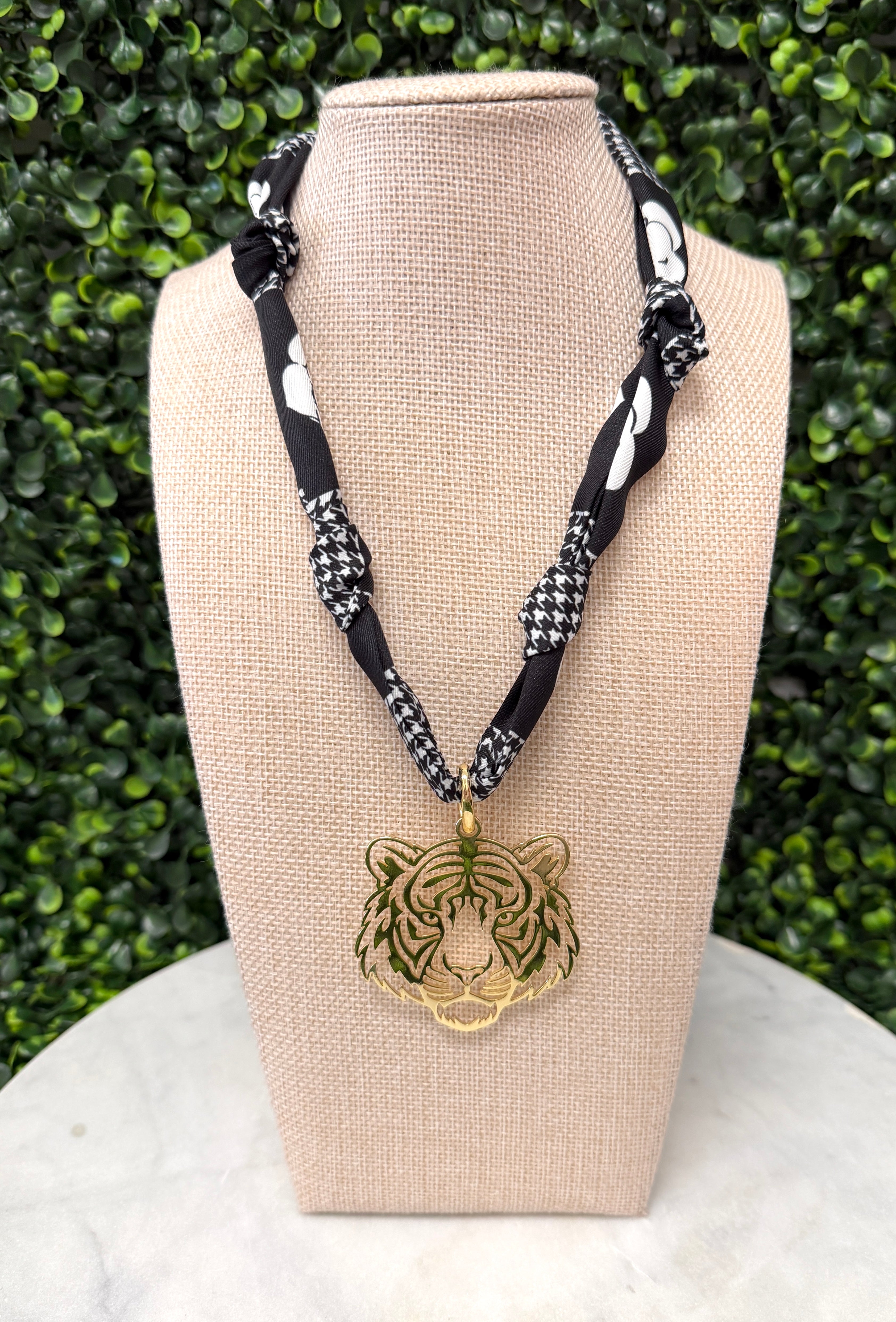 Tiger Time Scarf Necklace