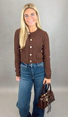 Elle Cardigan (chocolate)
