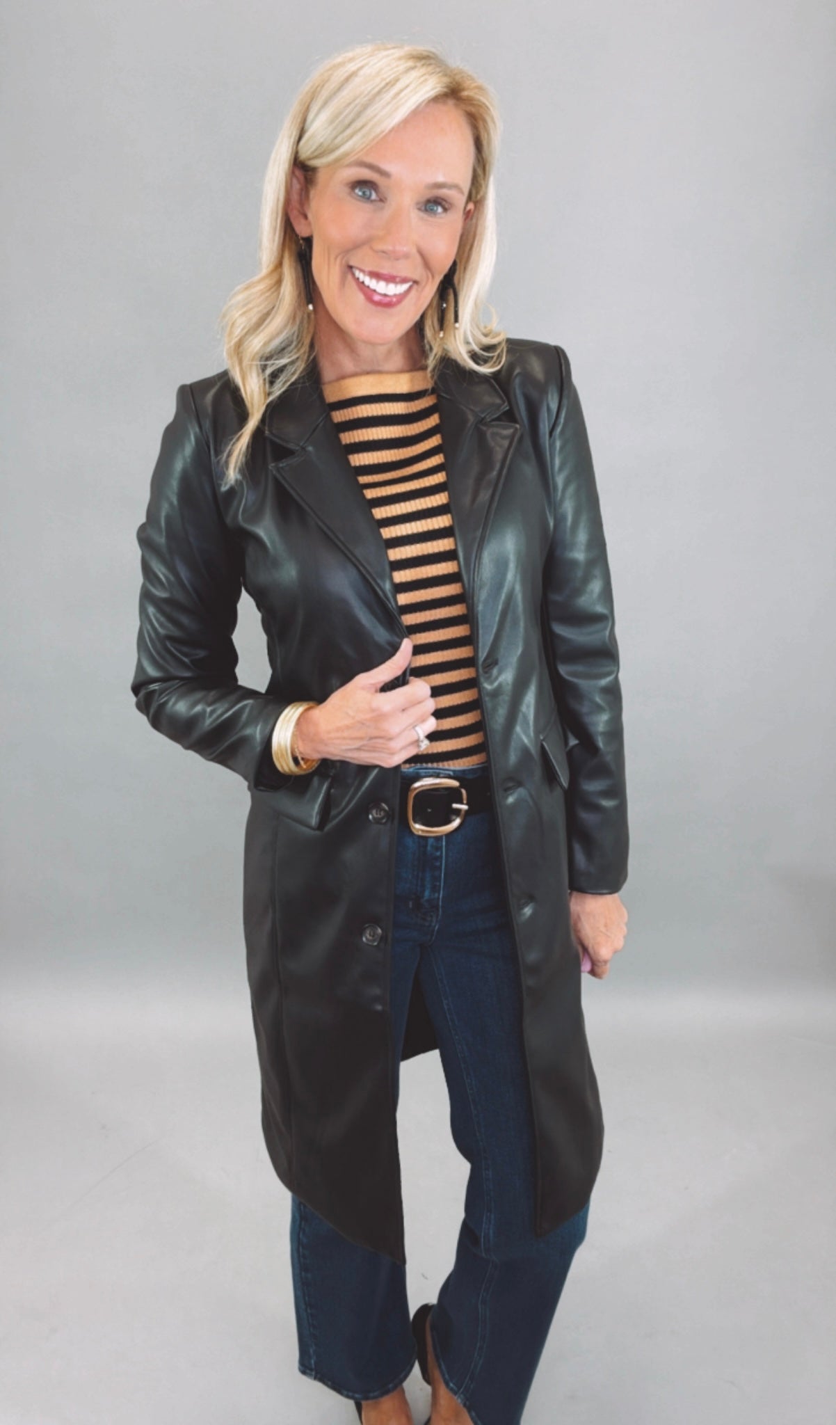 Savvy Stripe Top (black)