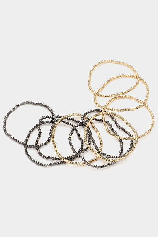 Ultimate Layer Bracelets (gold/hematite)