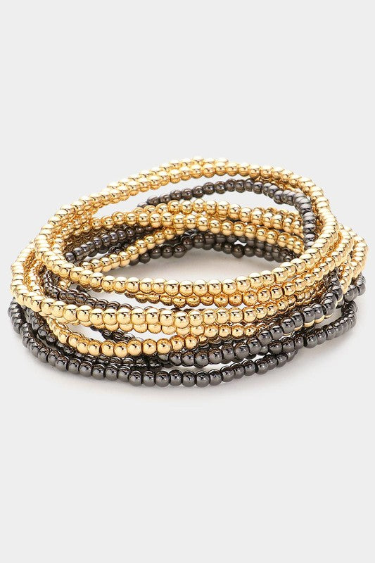 Ultimate Layer Bracelets (gold/hematite)