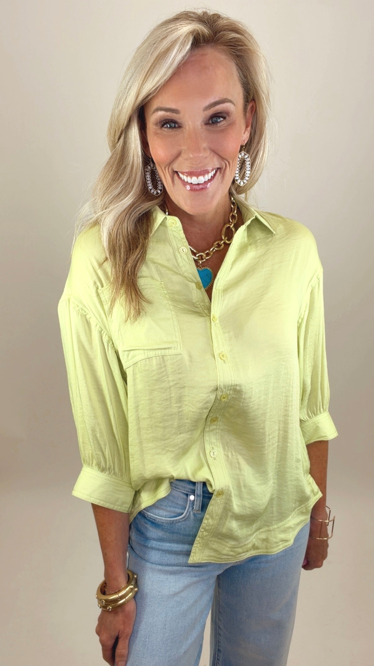 Brighter Days Blouse (lime)