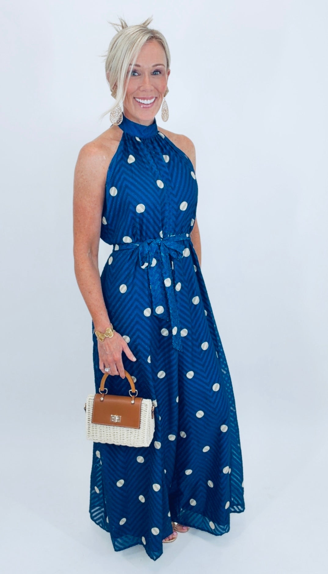 Champagne Dot Jumpsuit