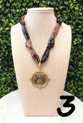 Tiger Time Scarf Necklace