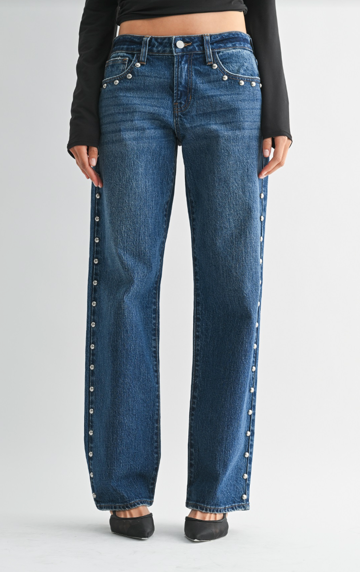 Studded Baggy Jean